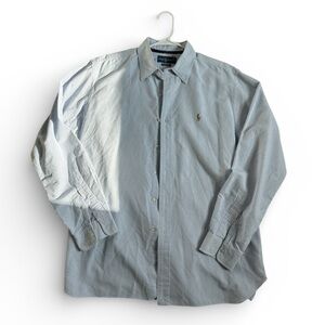 Polo Ralph Lauren Men’s Classic Fit Striped Oxford Long Sleeves Shirt - Size XL